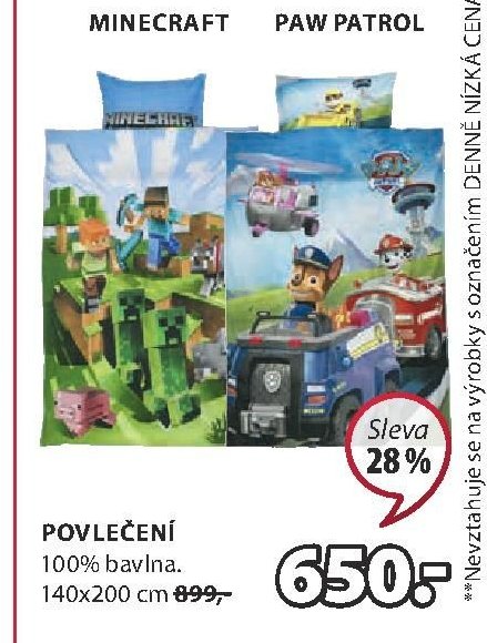 Povlečení MINECRAFT 140x200 cm