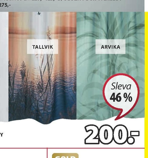 Sprchový závěs SVARTVIK