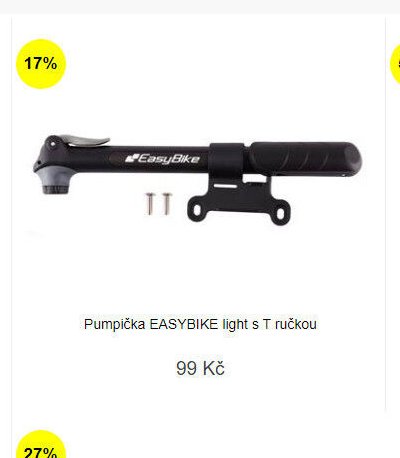 Pumpička EASYBIKE light s T ručkou