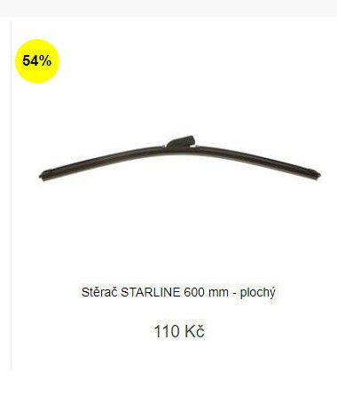 Stěrač STARLINE 600 mm - plochý