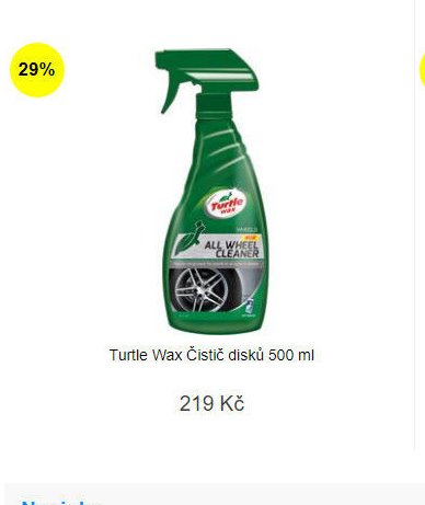 Turtle Wax Čistič disků 500 ml