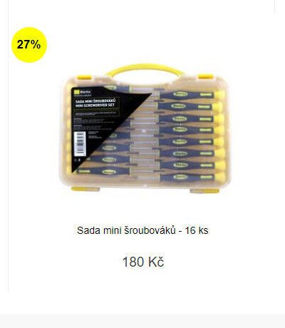 Sada mini šroubováků - 16 ks