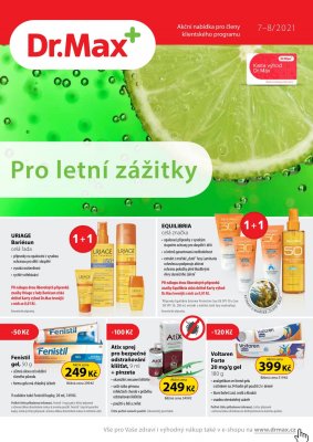 aktuální leták Dr. Max 1.7.2021-31.8.2021