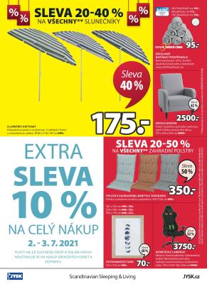 aktuální leták Jysk 1.7.2021-14.7.2021