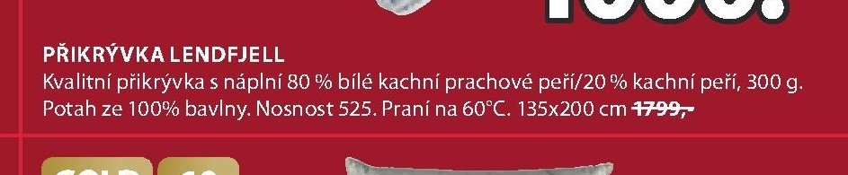 PŘIKRÝVKA LENDFJELL