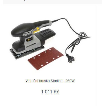 Vibrační bruska Starline - 260W