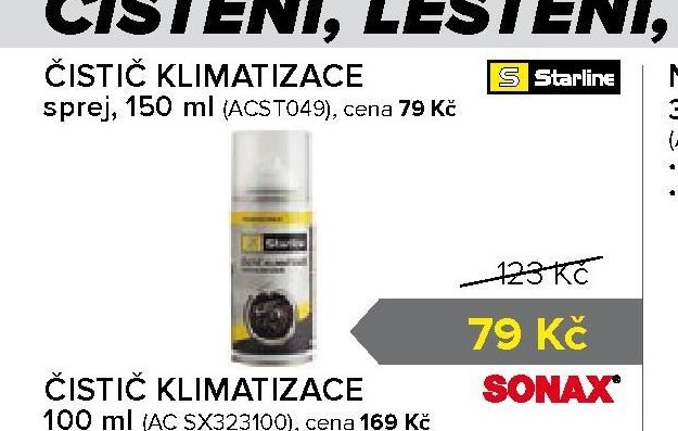 ČISTIČ KLIMATIZACE sprej 150 ml