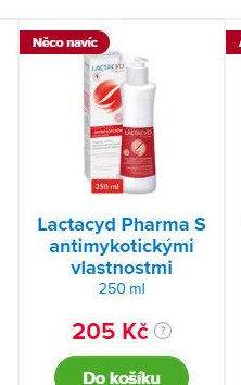 Lactacyd Pharma S antimykotickými vlastnostmi 250 ml