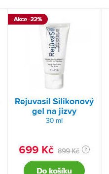Rejuvasil Silikonový gel na jizvy 30 ml