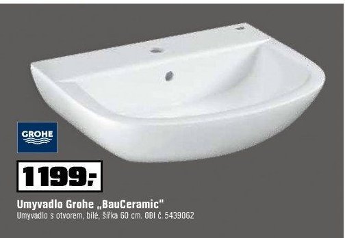 Umyvadlo Grohe „BauCeramic“