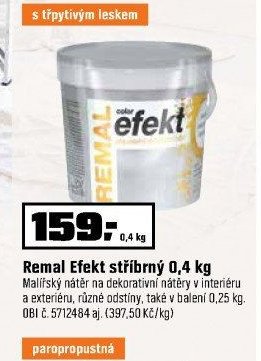 Remal Efekt stříbrný 0,4 kg