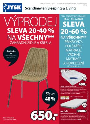 aktuální leták Jysk 8.7.2021-21.7.2021