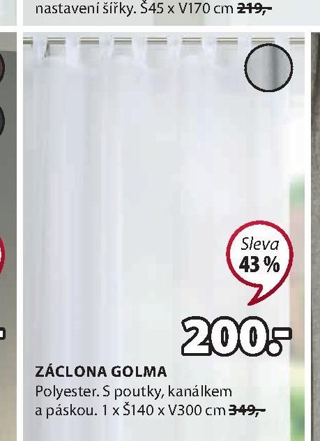 ZÁCLONA GOLMA