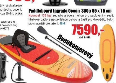Paddleboard Lagrada Ocean 300 x 85 x 15 cm - EVA.cz aktualniletaky.eu