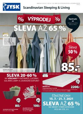 aktuální leták Jysk 15.7.2021-28.7.2021