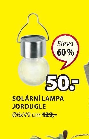 SOLÁRNÍ LAMPA JORDUGLE