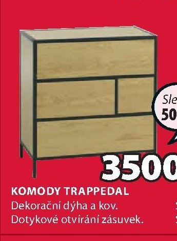 KOMODY TRAPPEDAL (4 zásuvky)