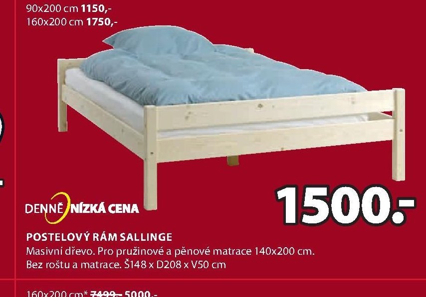 POSTELOVÝ RÁM SALLINGE