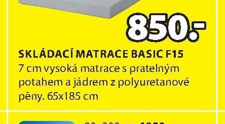 Skládací matrace BASIC F15