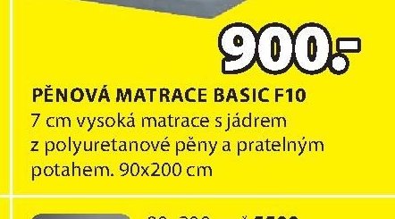 Pěnová matrace BASIC F10