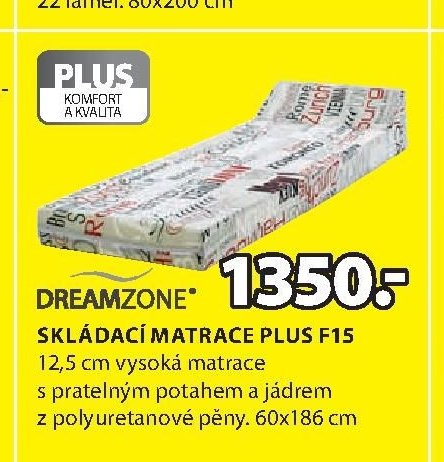 Skládací matrace PLUS F15