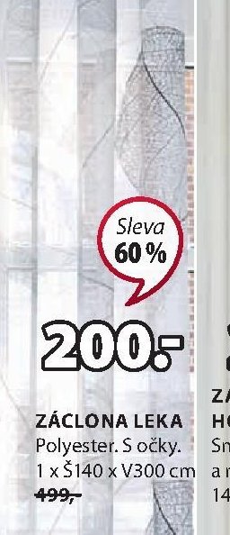Záclona Leka