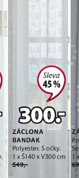 Záclona Bandak