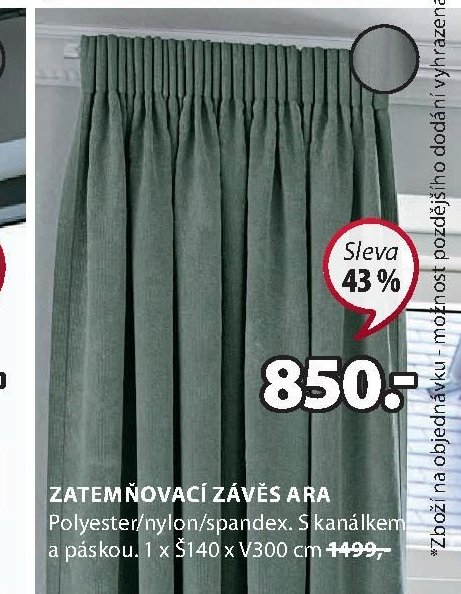 Zatemňovací závěs Ara