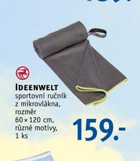 IDEENWELT sportovní ručník z mikrovlákna, rozměr 60 × 120 cm, různé motivy, 1 ks