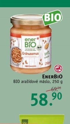 enerBIO BIO arašídové máslo