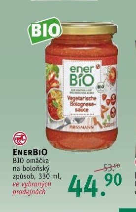 ENERBIO BIO omáčka na boloňský způsob