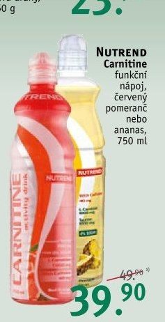 NUTREND Carnitine funkční nápoj