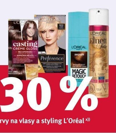 L'Oréal barvy na vlasy a styling