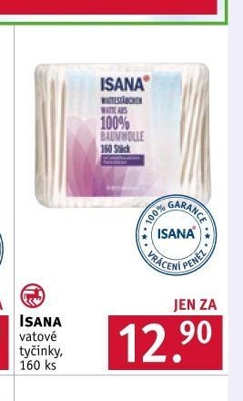 ISANA vatové tyčinky, 160 ks