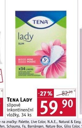 TENA LADY slipové inkontinenční vložky