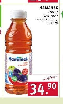 Hamánek ovocný kojenecký nápoj, 500 ml