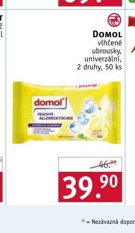Domol vlhčené ubrousky