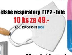 Dětské respirátory FFP2 - bílé - EVA.cz aktualniletaky.eu
