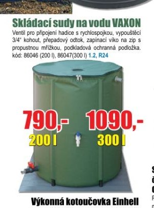 Skládací sudy na vodu VAXON - EVA.cz aktualniletaky.eu