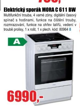 Elektrický sporák MORA C 611 BW - EVA.cz aktualniletaky.eu