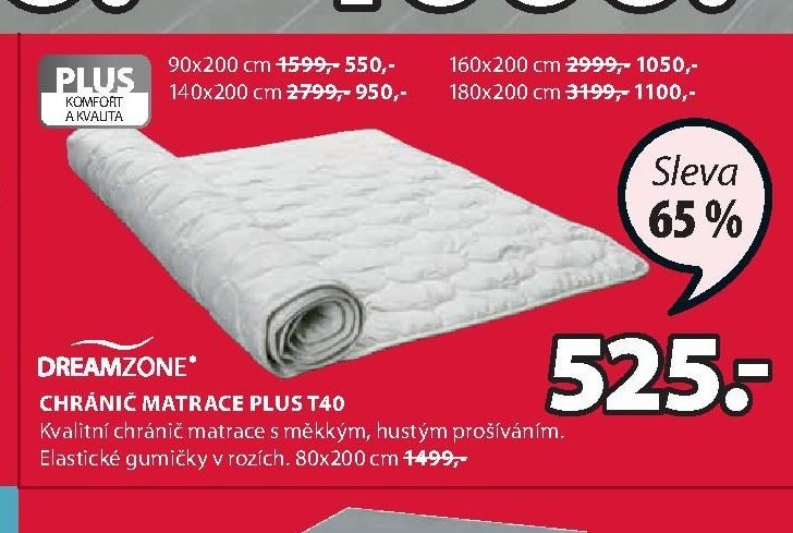 CHRÁNIČ MATRACE PLUS T40