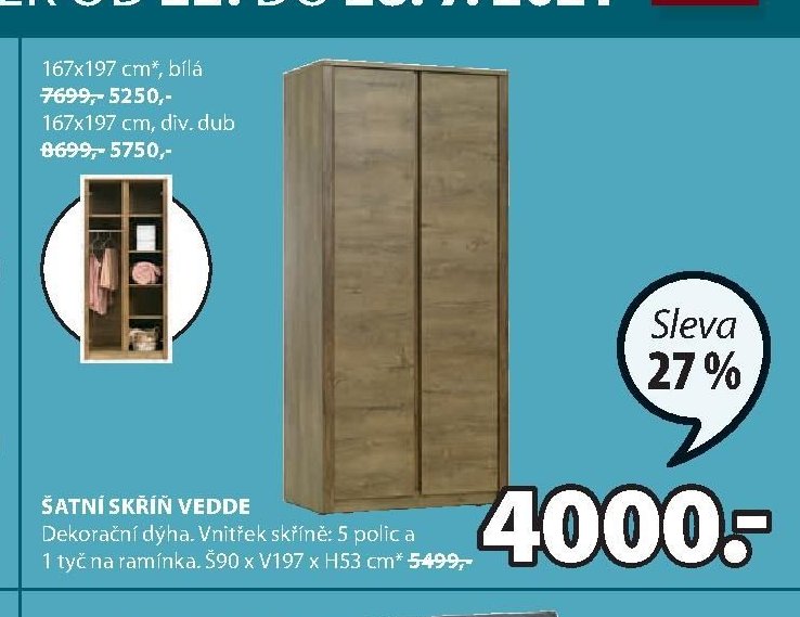 ŠATNÍ SKŘÍŇ VEDDE