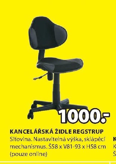 KANCELÁŘSKÁ ŽIDLE REGSTRUP