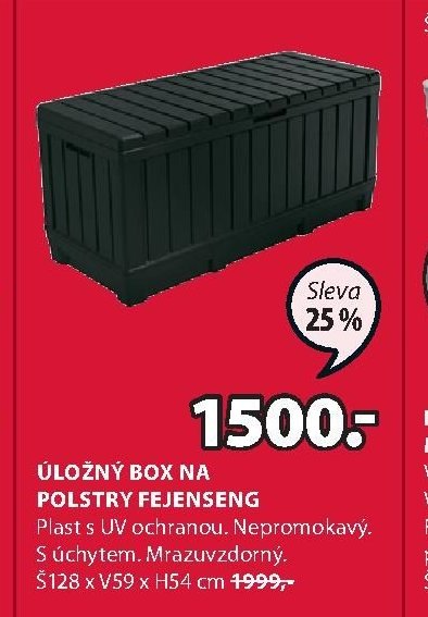 ÚLOŽNÝ BOX NA POLSTRY FEJENSENG