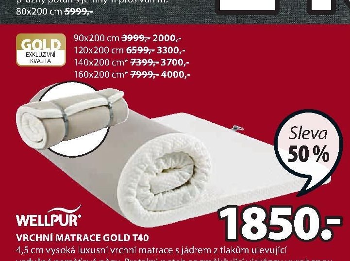 Matrace GOLD