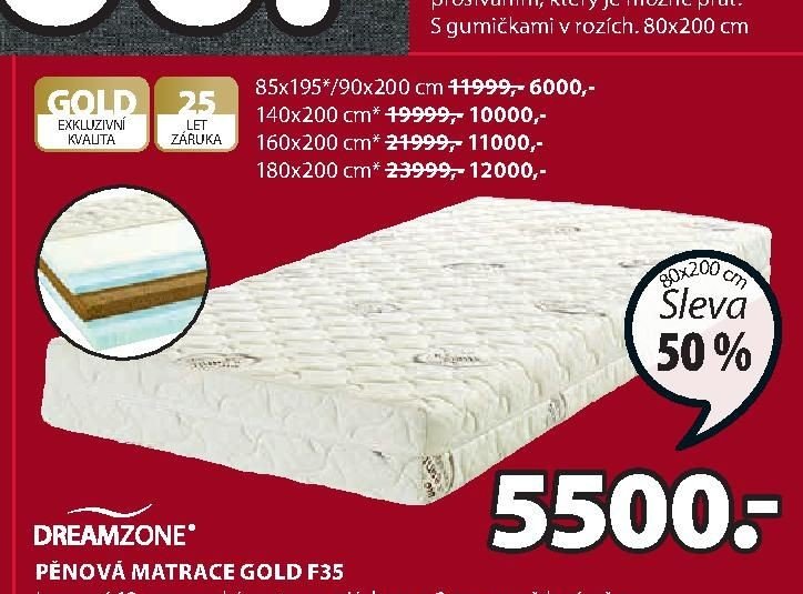 Matrace GOLD F35