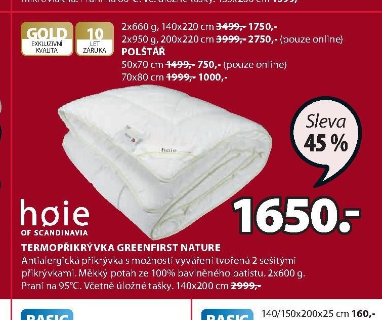 Termopřikrývka GREENFIRST NATURE