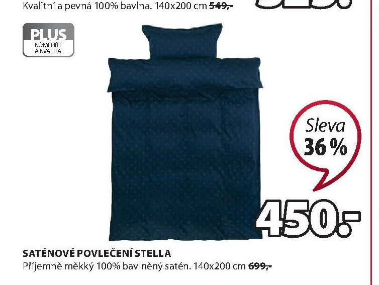 Saténové povlečení STELLA