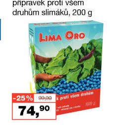 Lima Oro přípravek proti všem druhům slimáků, 200 g