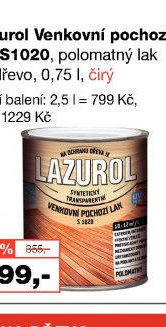 Lazurol Venkovní pochozí lak S1020